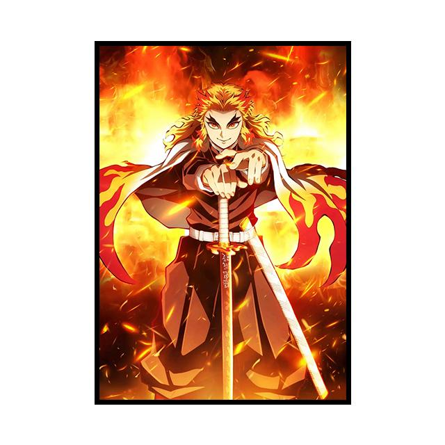 Japanese Anime Demon Slayer Decoration Mural Color Poster Canvas Painting and Living Room Wall Art Prints for Modern Home Decor No Frame