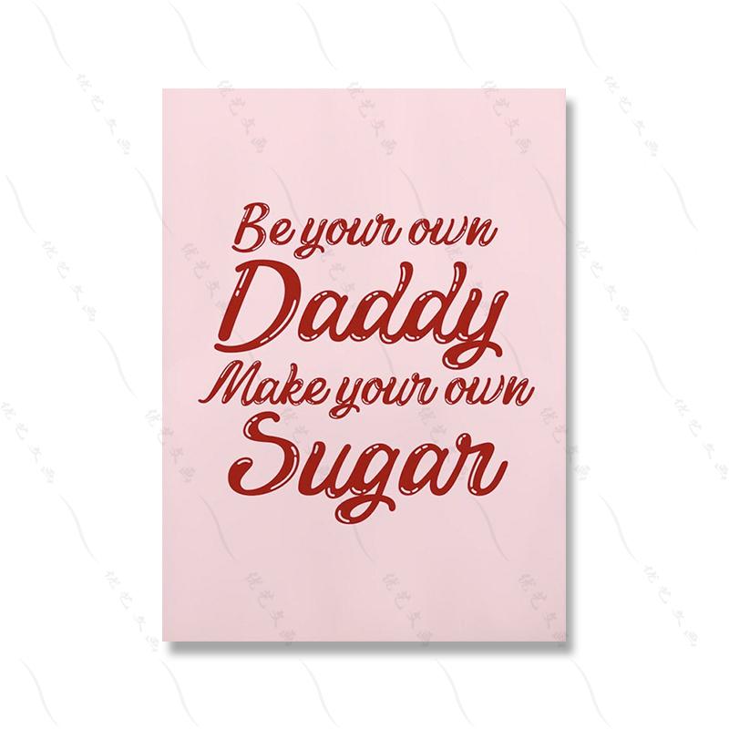 

Red Quote Feminist Minimalistic Middle Finger Lady Art Canvas Painting Print Line Female Abstract Poster Picture Room Home Decor 30x40cm No Framed