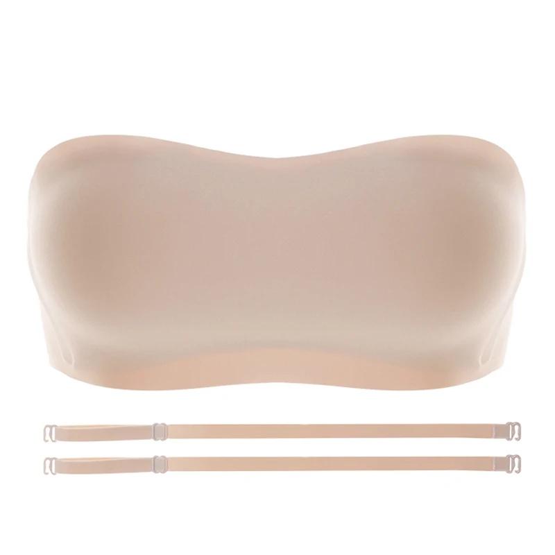 

CINOON сексуальный бюстгальтер без бретелек для женщин невидимая трубка бесшовный дышащий беспроводной свадебный бюстгальтер пуш-ап бюстгальтеры женское нижнее белье XL