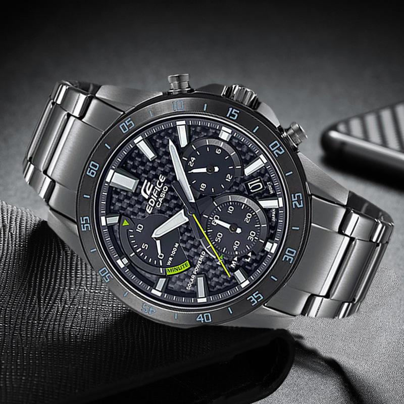 Casio Men EDIFICE Black Watch EQS-930DC-1A EQS-930DC-1A