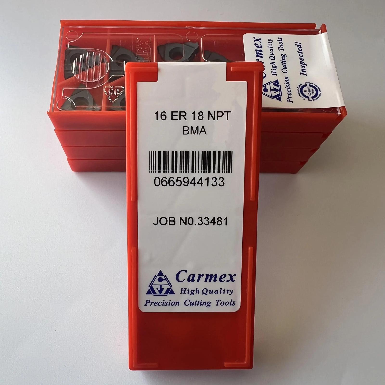 

Original / 16ER18NPT BMA / Industrial indexable Carbide Inserts 10 Pcs