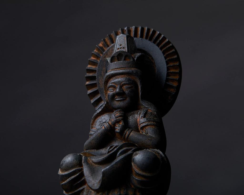 ISUM TanaCOCORO WOOD Dainichi Nyorai Mokuji Mokuji Wood Buddhist ISUM tw3535 [Palm] (Wooden Hinoki) - Buddha, Shonin, Carving, Statue, (Dainichi