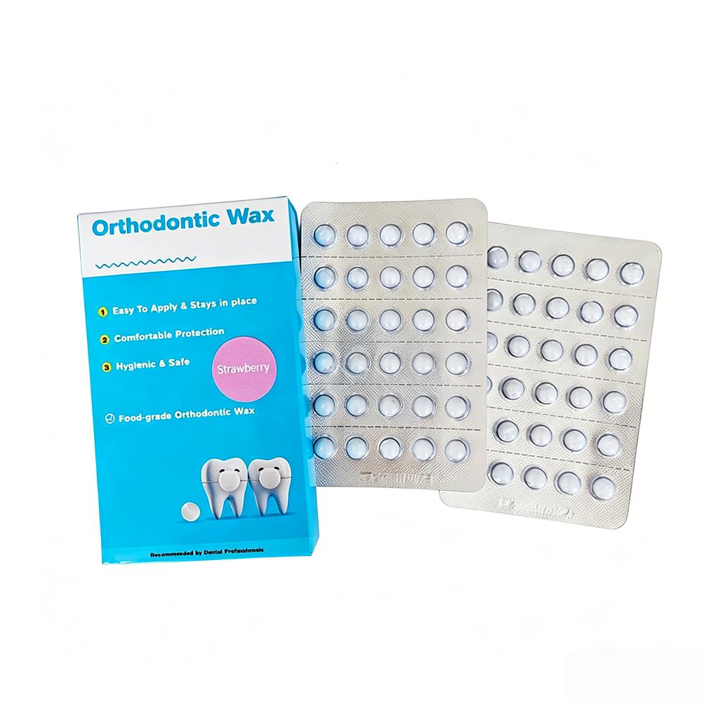 PIORPOY60Pc Dental Orthodontic Wax for Braces Dental Wax Orthodontic Protective Wax Dots with Strong Adhesion Oral Care Dropship