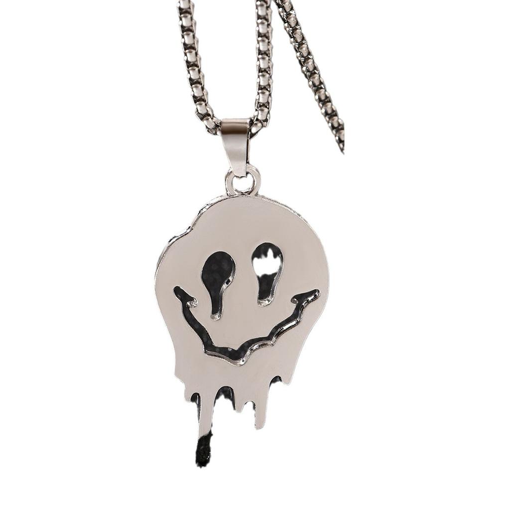 Halloween Gothic Skull Men's Necklace Pendant, Male and Female Personality Creative Couple Necklace