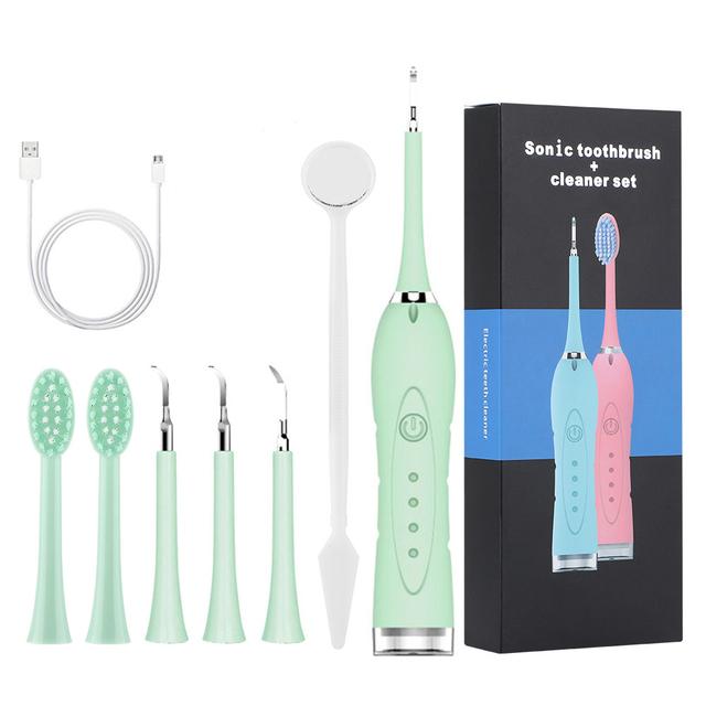 Electric Sonic Toothbrush Dental Teeth Cleaner 4 Modes Dental Scaler Calculus Tartar Remover Stone Removal for Tooth Whitening