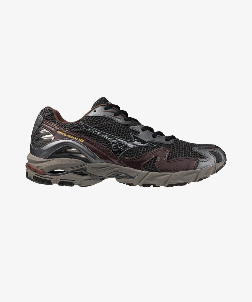 Mizuno (Unisex) Wave Rider 10 - Black Sand:Black:Chicory Coffee / D1Ga243112