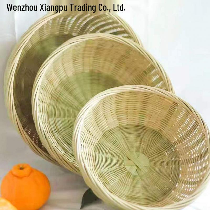 

Плетеная бамбуковая корзина с основанием: Держатель для фруктов, закусок и маньтоу Diameter 16 cm (Holds 1 Item)