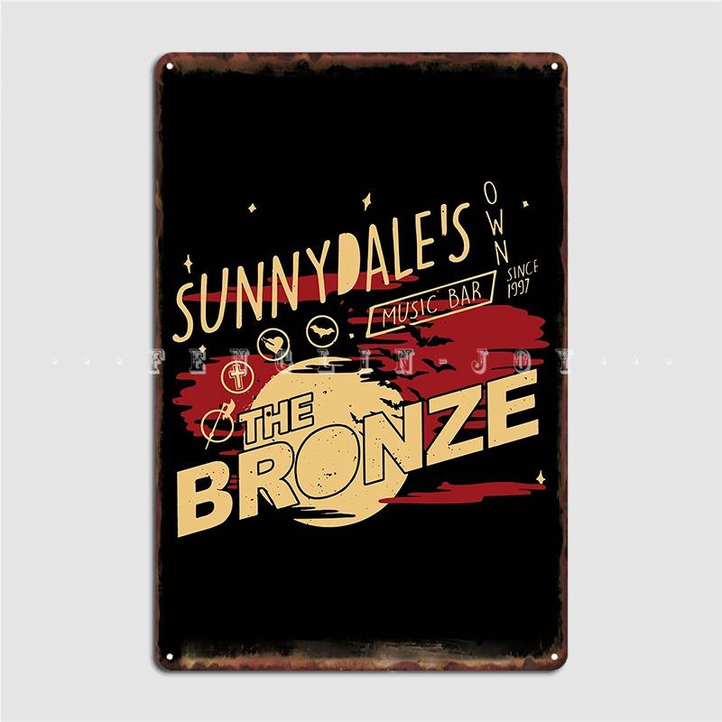 

Саннидей Бронза Баффи Истребительница вампиров Металлическая табличка Постер Кино Гостиная Гараж Украшение Жестяная вывеска Постеры 20x30cm（7.8x11.8inch）