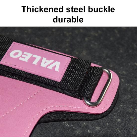 1 Pair Weight Lifting Wrist Straps with Fastening Tape Adjustable Thick Padded Weightlifting Powerlifting Hand Straps Sports Supplies