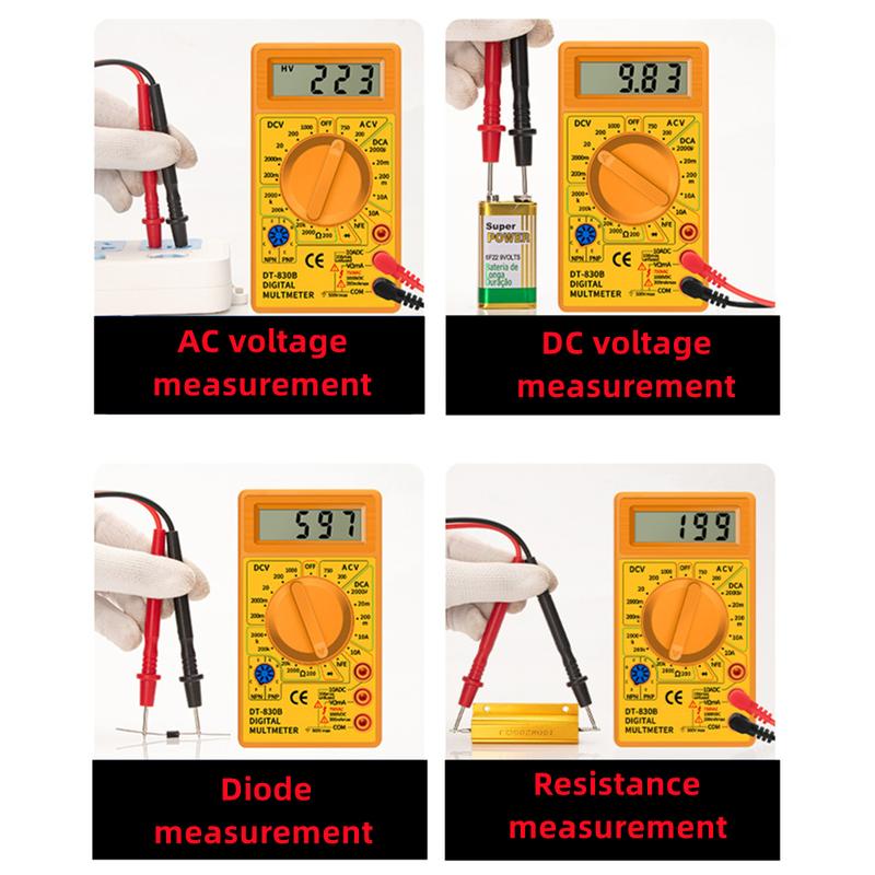 Dt830b Digital Multi-Meter Mini Universal Handheld Multi-Meter Electrical Instrument
