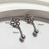 Anneau de nombril Fleur en Acier Titane Anneau Simple de Piercing au Nombril Pour Femmes Anneau de Piercing au Nombril Sexy Bijoux de Corps Cadeaux