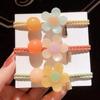 Korean HyunA Style Colorful Floral Hair Tie: Cute Knotted Fairy Heart Hair Band