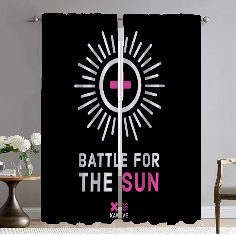 

Catchy Slogans Tulle for Bedroom Shades Window Curtain for Room 2 Panel Home Interior Curtains Partition Halloween Decoration W50xH70cmx2pcs-CL