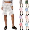 Modische Damen Sommer Freizeit Urlaub High Waist Weite Beine Shorts