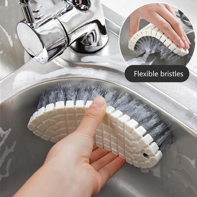 Küchenreinigungswerkzeug Reinigungsbürste Haushalt Flexible Poolbürste Badewanne Fliesenbürste Glaswandreinigung Badezimmer Schwammbürste