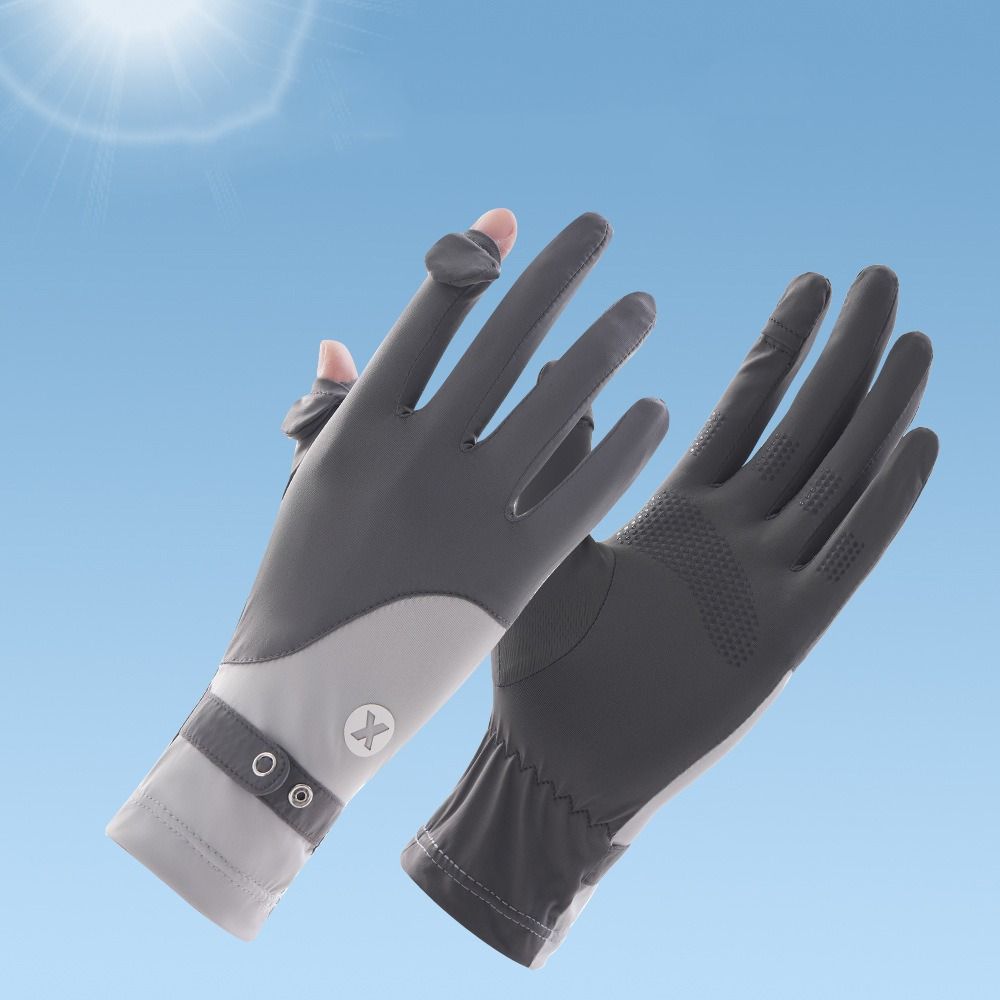 Ice Silk Sun Protection Riding Gloves Breathable Summer Driving Mittens  Summer
