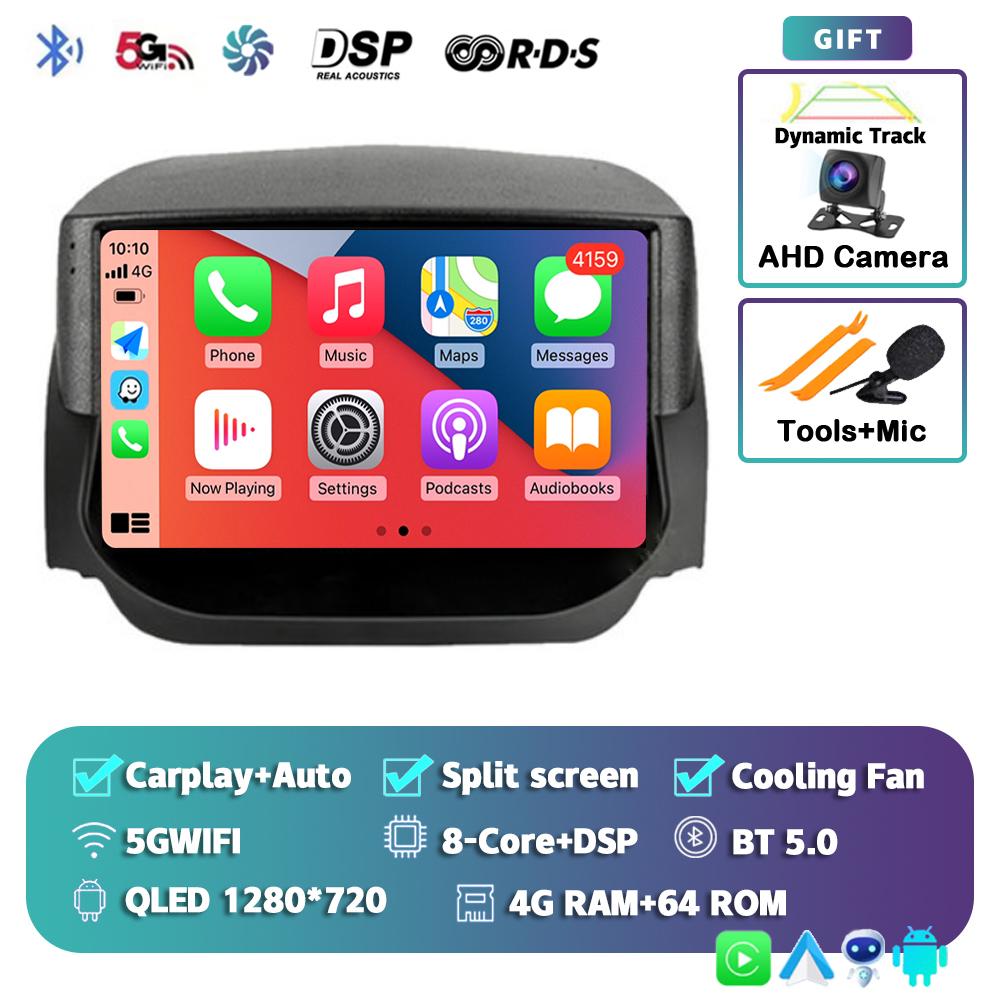 Android 14 Carplay Auto Car Radio For Ford EcoSport Eco Sport 2014 2015 2016 2017 2018 GPS Recorder Multimedia Player 4G+BT DSP