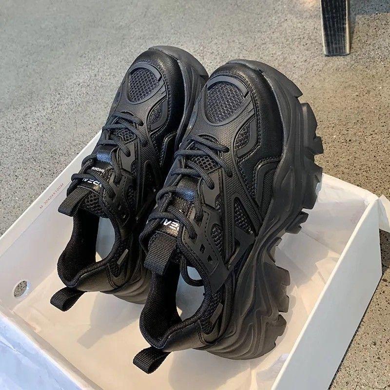 Breathable Dad Shoes Women's Ins Tide 2025 New Casual Platform Internet Celebrity Sneakers Heightening Running Shoes