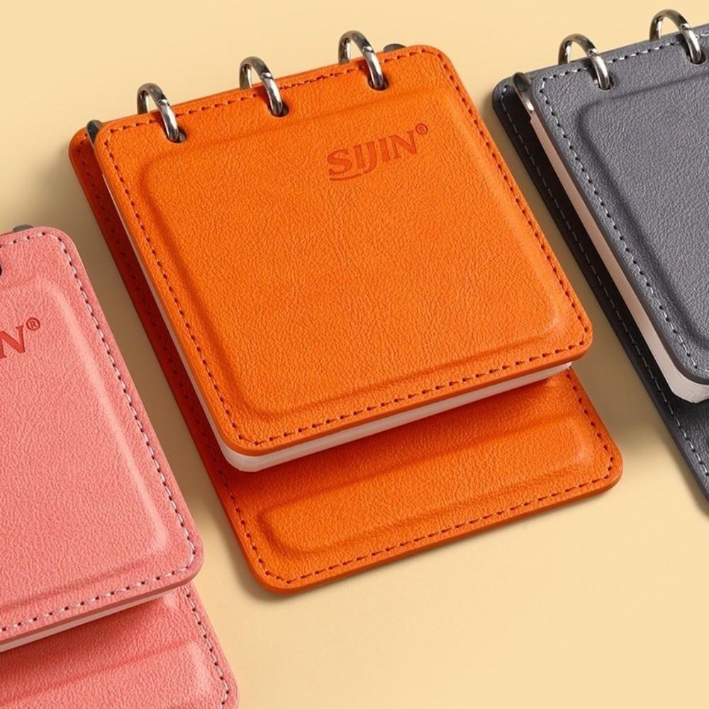 A7 Loose-leaf Notebook PU Leather Mini Journal Durable Note Pad Travel