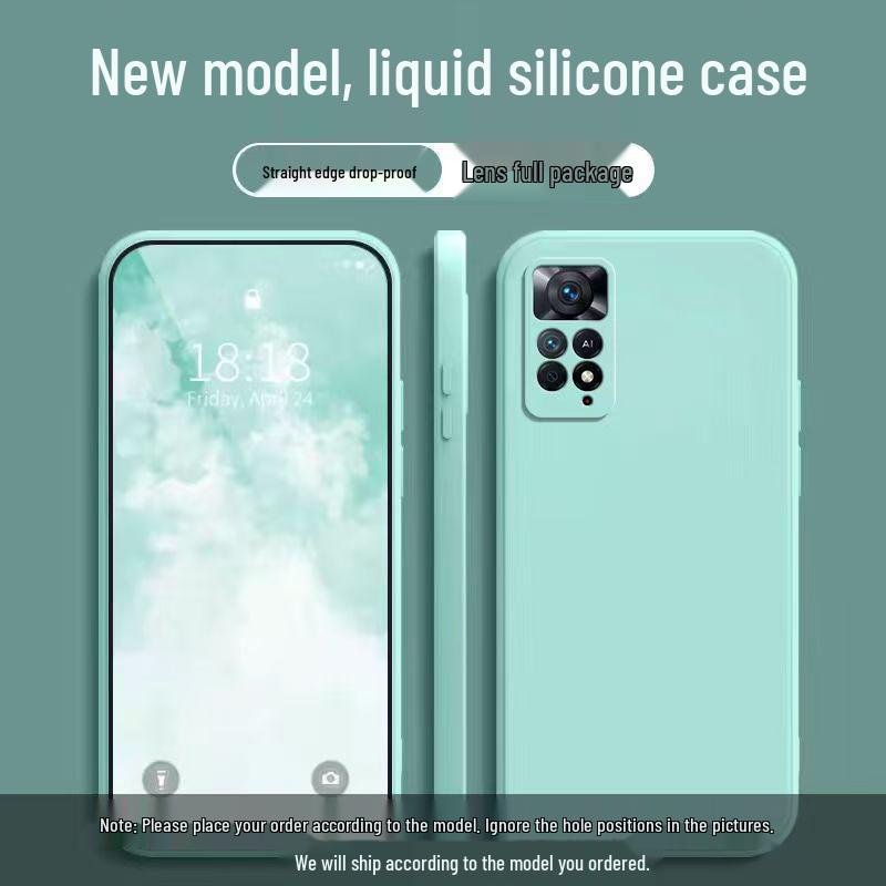 Redmi Note 11E Pro Liquid Silicone Anti-Drop Solid Color Case