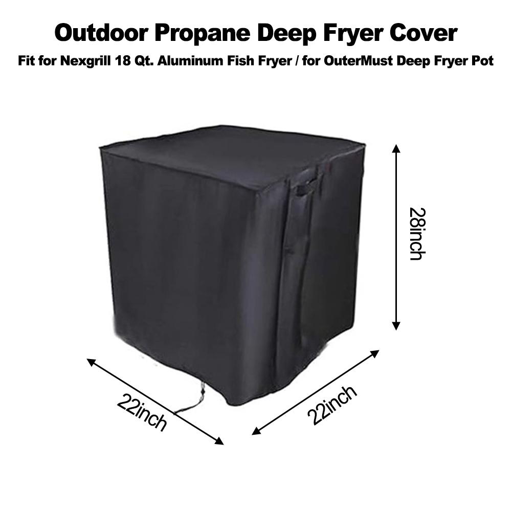 Protective Outdoor Burner Cover Heavy Duty Design Waterproof and Dustproof for Home Brewing and Outdoor Cooking