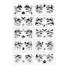 10 Sheets Halloween Spider Eye Tattoo Stickers Face Temporary Tattoos DIY Bat Skull Spider Web Pattern Scary Eye Shadow Stickers for Adult Kids