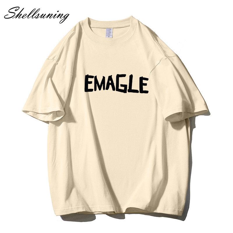 Shellsuning большие хлопковые футболки с графическим рисунком женские летние мягкие — фото 3