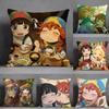 Kwaii Anime Hhakumei And Mikochi Pillow Case Pillowcase Doublesided Printed Sofa Cushion Bedroom Headboard Pillow