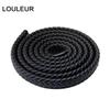 1m 12x6mm Braided  Leather Rope Punk Braided Leather Cord  Flat Braided Cord Rope Accessories Jewelry Findings Handmade Gift
