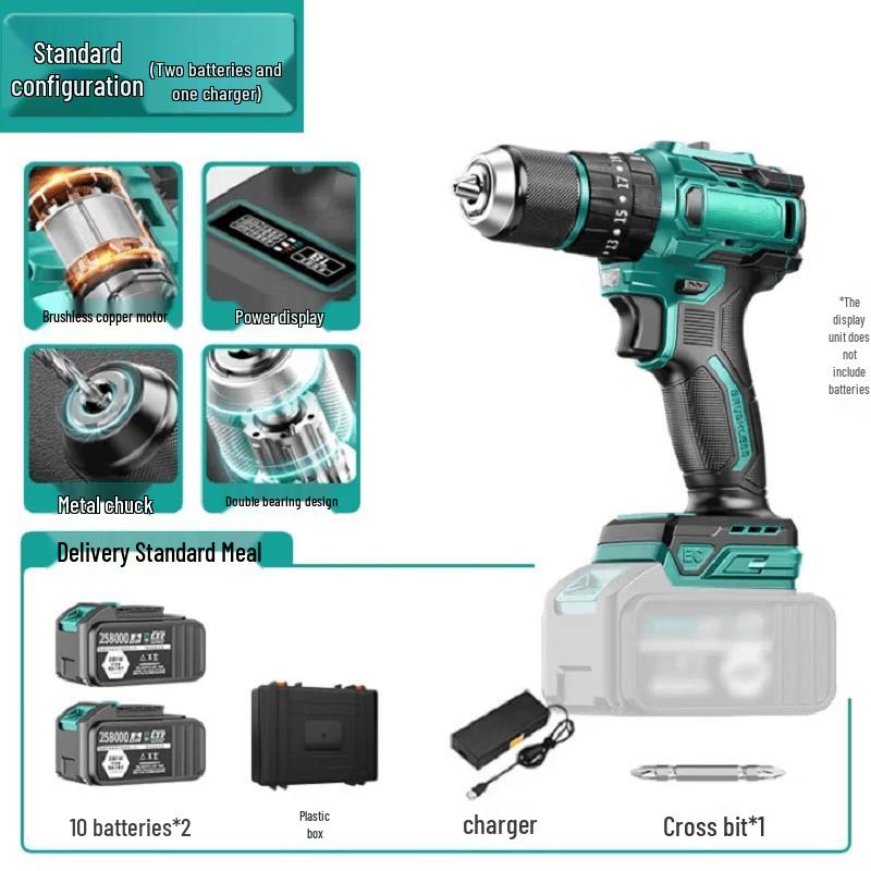 OLOEY 186N Brushless Cordless Drill CN Plug (adapter Included)