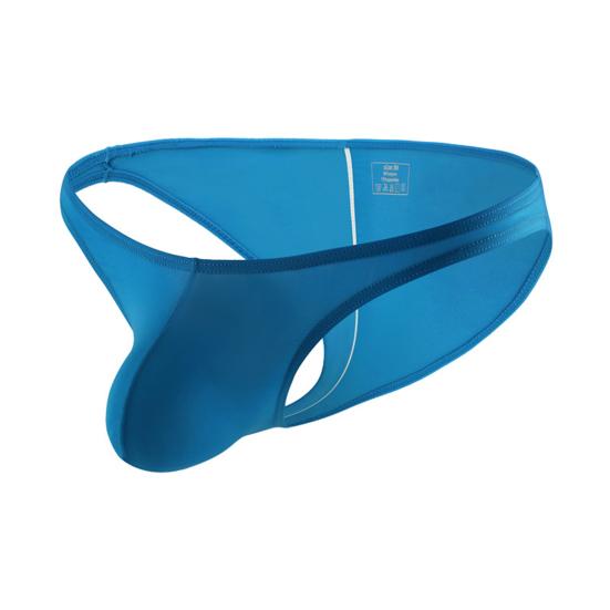 Herren Slips T-Form Niedrige Taille Hohe Elastizität Einfarbig Männlicher G-String Schlafbekleidung