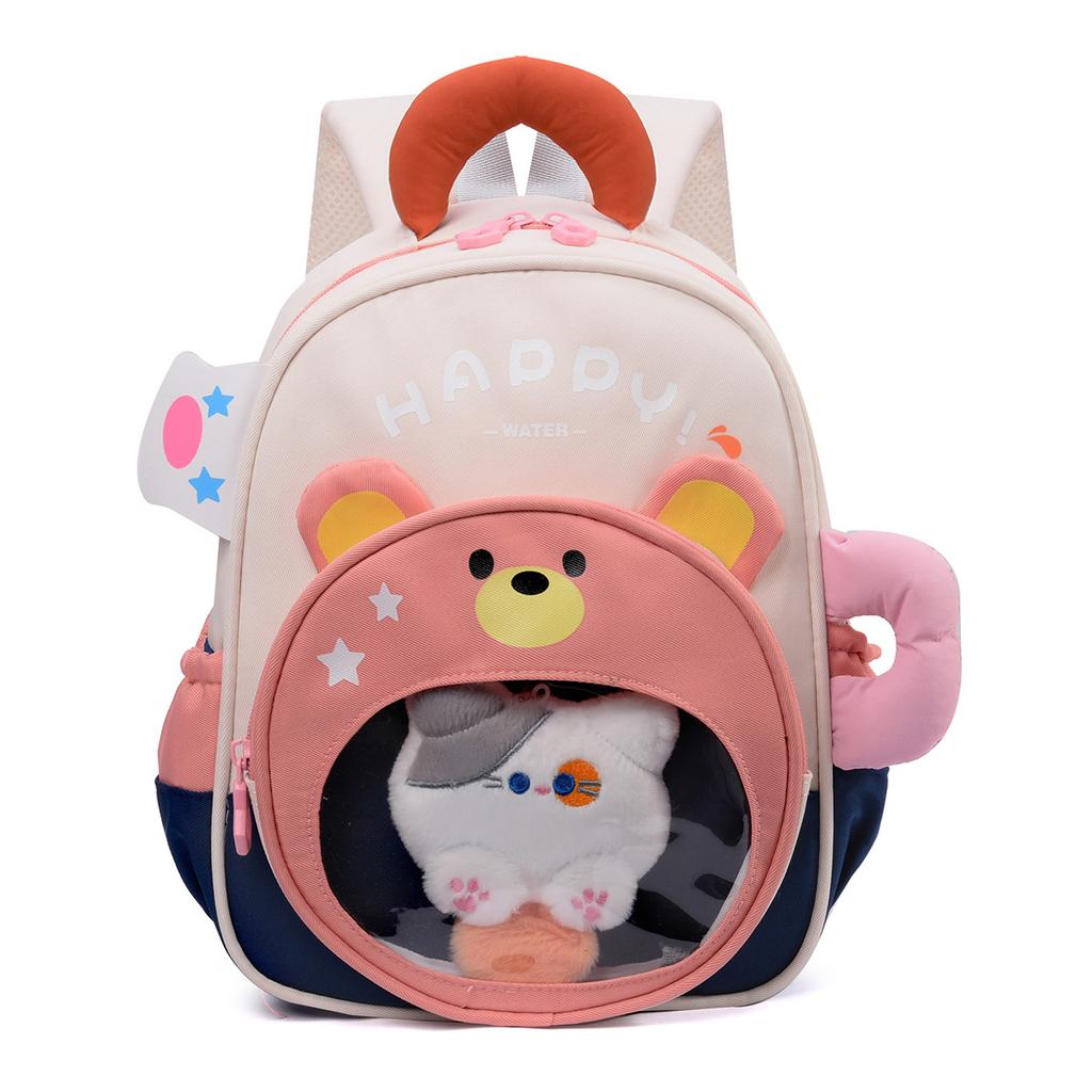 Schoolbag boys and girls cartoon cute small backpack lightweight kindergarten schoolbag baby girl travel children backpack