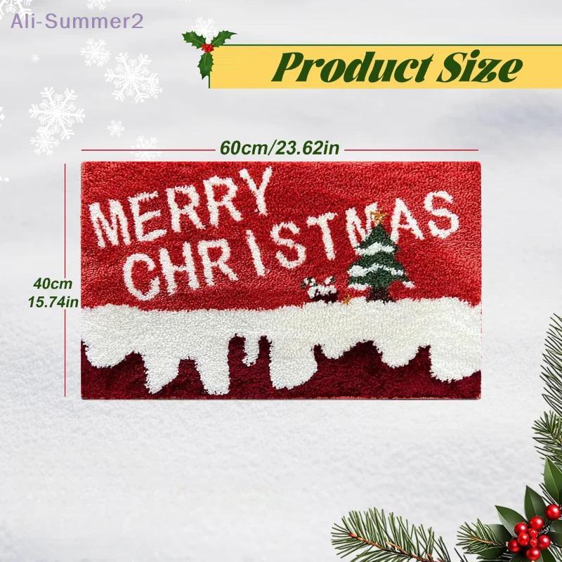 {Summer2}{MX} Christmas Reindeer Santa Claus Door Mat Merry Christmas Cartoon Carpet DIY Xmas Home Decoration Foot Mat