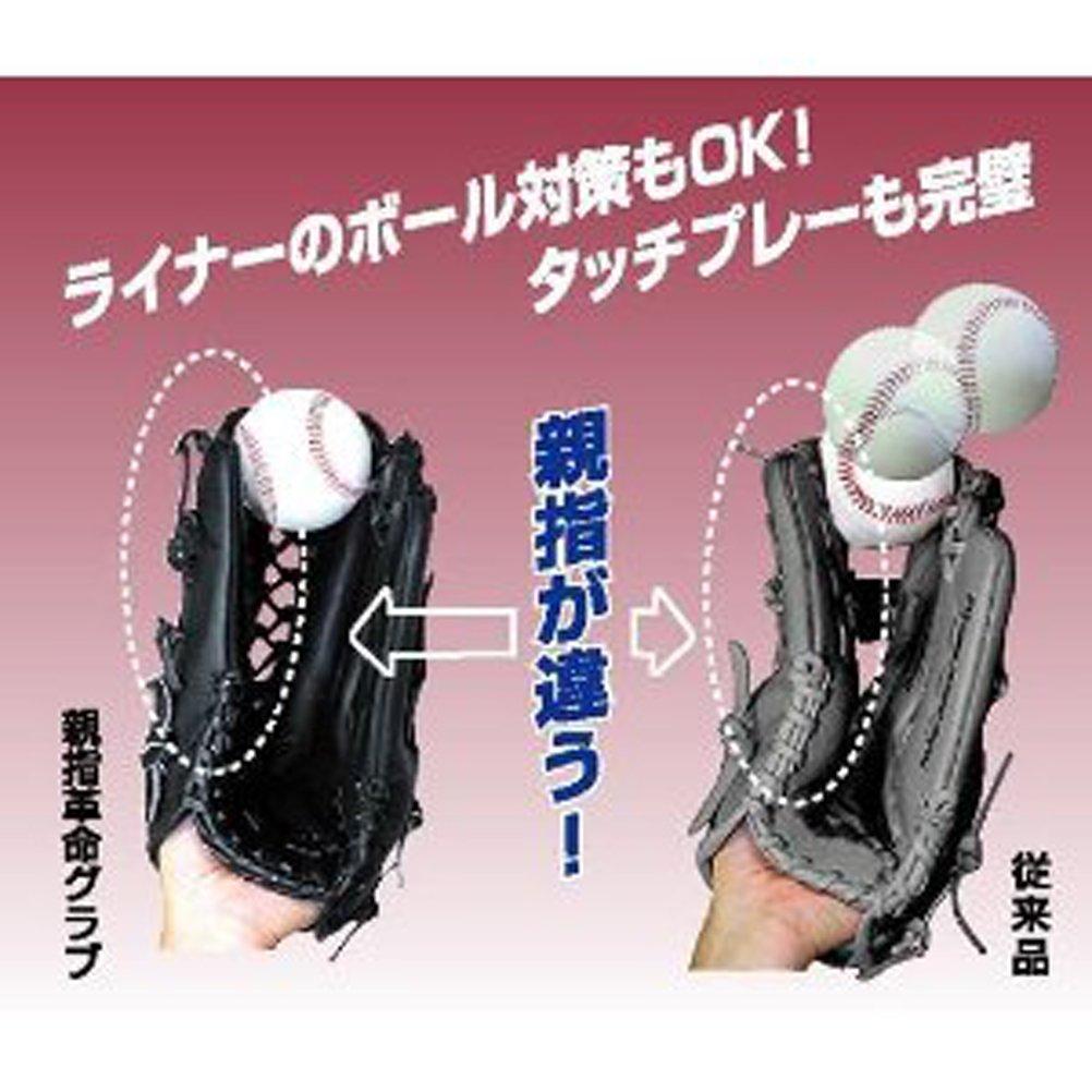 Sakurai Boeki FALCON Baseball Glove Gloves Softball Boys Size Black Left Height For Lower Elementary and Middle School Grades (SAKURAI) All-Round Jr-M