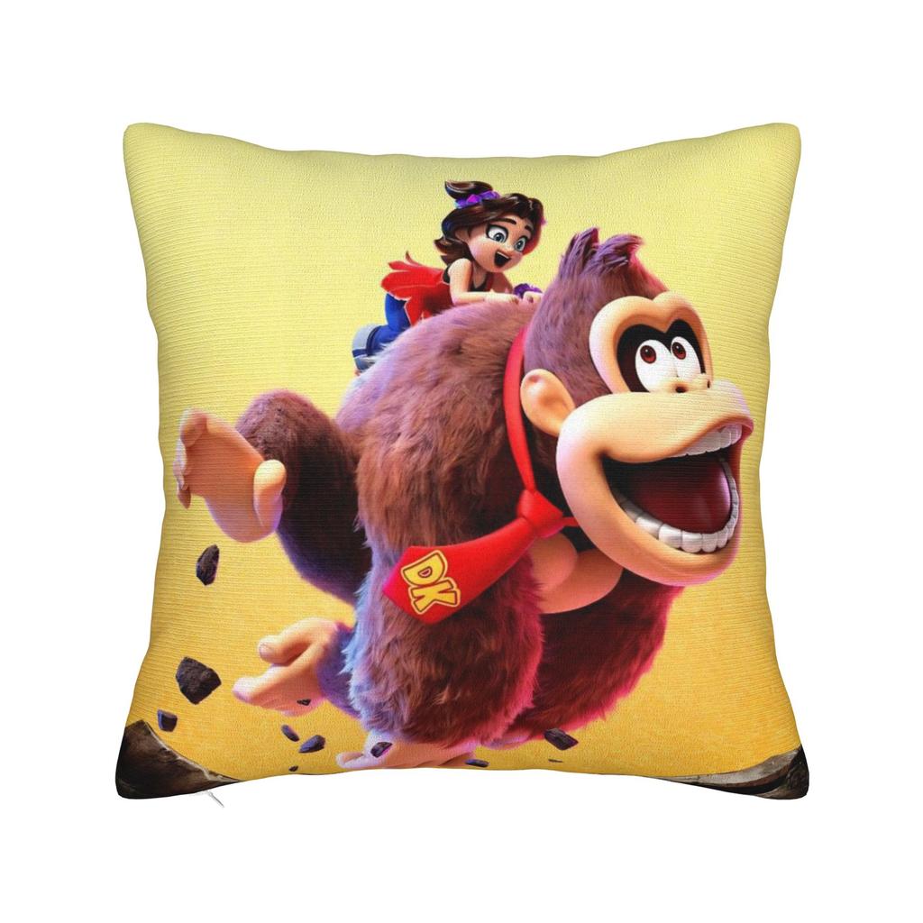 Decorative Pillowcases Donkey Kongs Bananza Games Merch Home  Throw Pillow Case Cover Drop Shipping Multiple Sizes