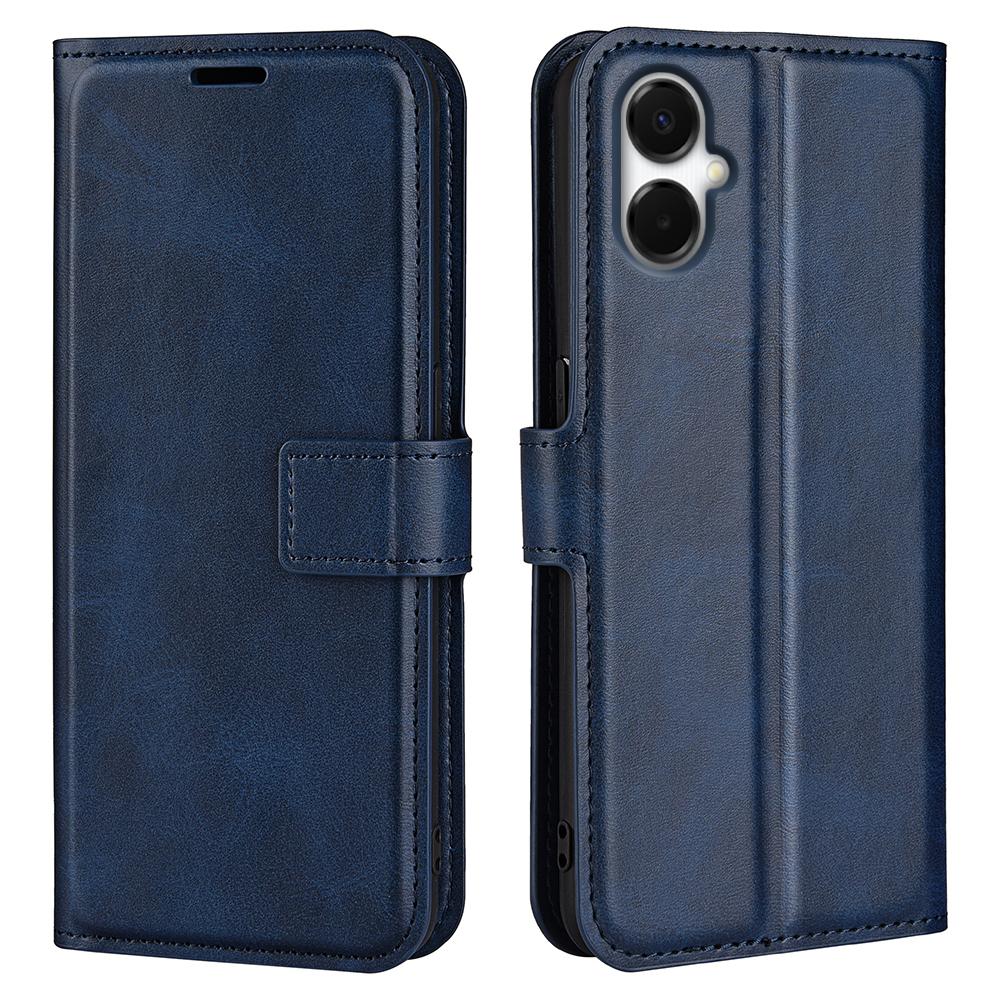 For Samsung Galaxy A06 5G Stand Case Anti-Scratch Calf Texture Leather Phone Cover