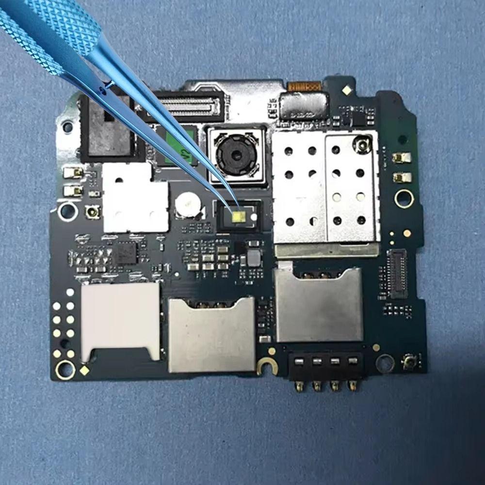 Precision Titanium Zinc Zinc Alloy Tweezers Curved/Straight Tip Precision Tweezers  Motherboard