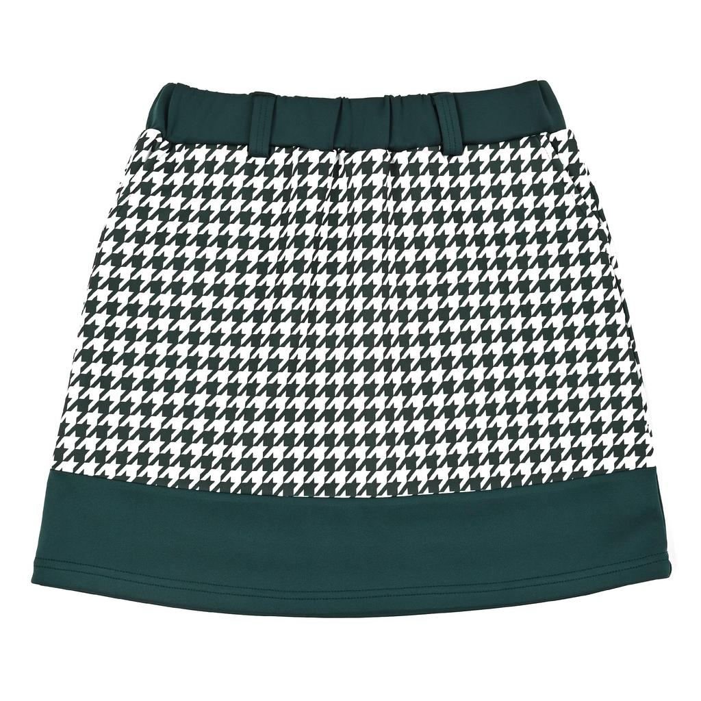 Delsol 7907 Hahnentrittmuster Ponte Langarm 2025 Golf Plus 4L Set, Grün, Stretch, Herbst/Winter Damenbekleidung, Halbreißverschluss, Größen, Grün, M, L, LL, 3L,