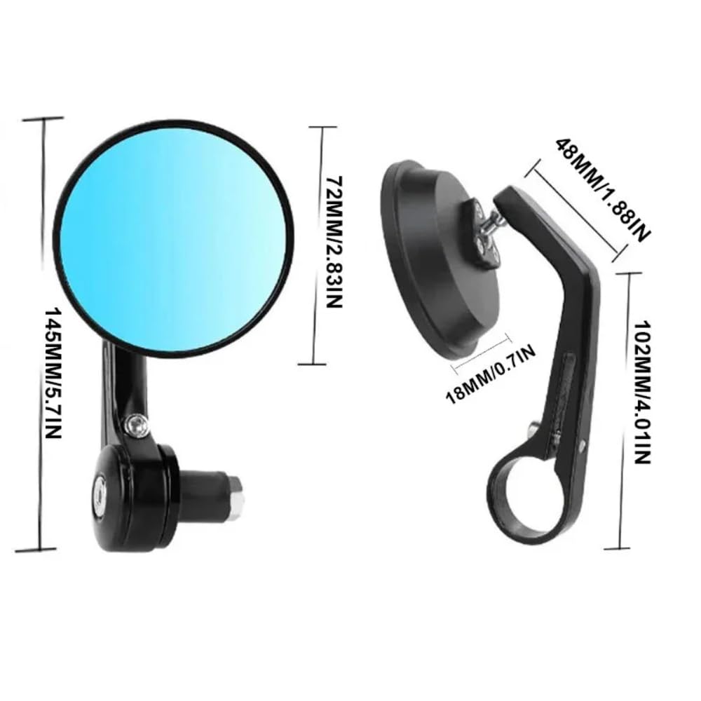 EODIEMD For 2025 XSR125 155 Xsr125 Xsr155 2024-2019 Motorcycle Rearview Mirror 7/8" Round Handlebar