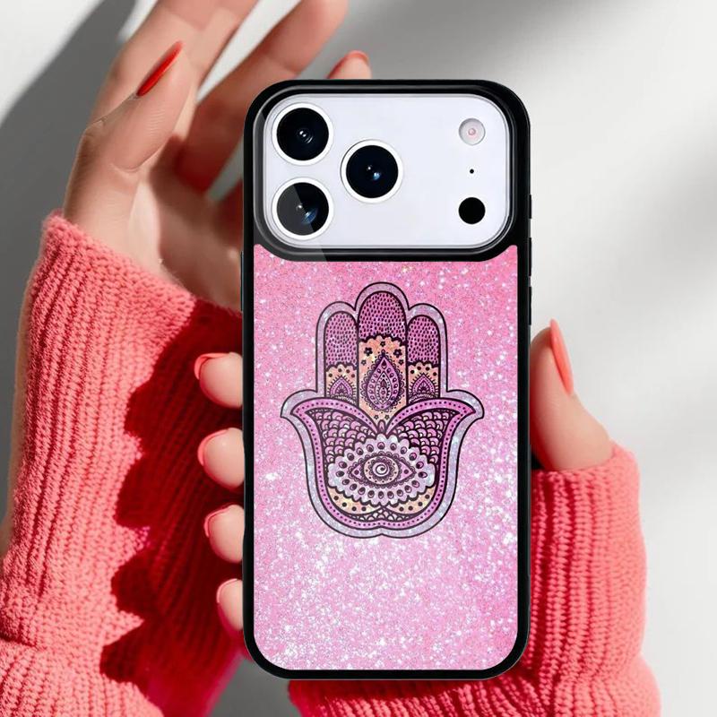 Hamsa hand Aesthetic Phone Case for iPhone 17 16 15 14 13 Pro Max Back Cover for 12 11 Pro Coque