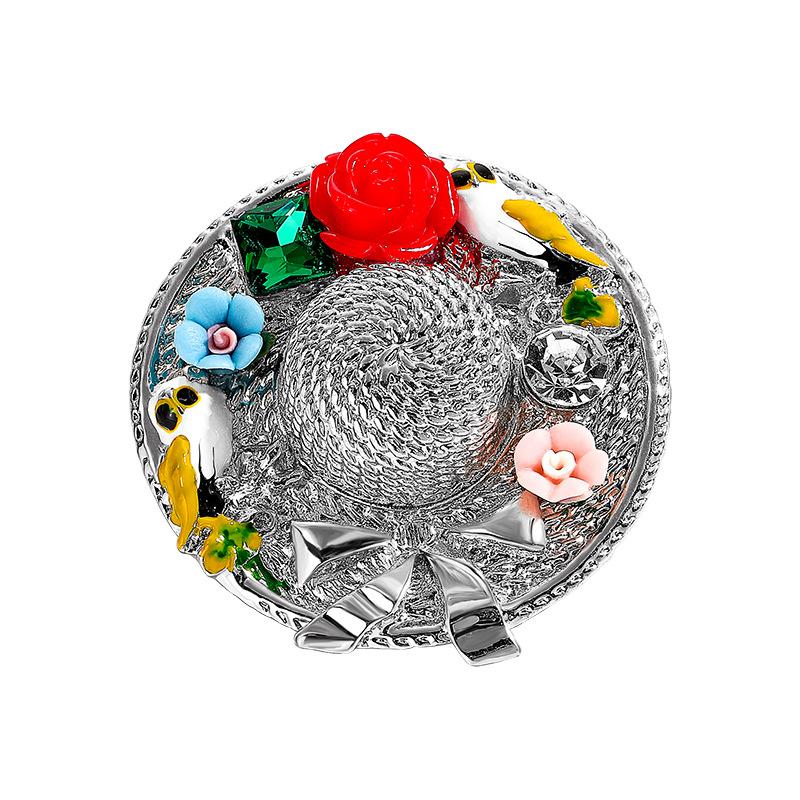 

Korean version hat brooch for women, cute Japanese creative versatile, coat scarf buckle, pin, bag buckle, accessory, chest flower