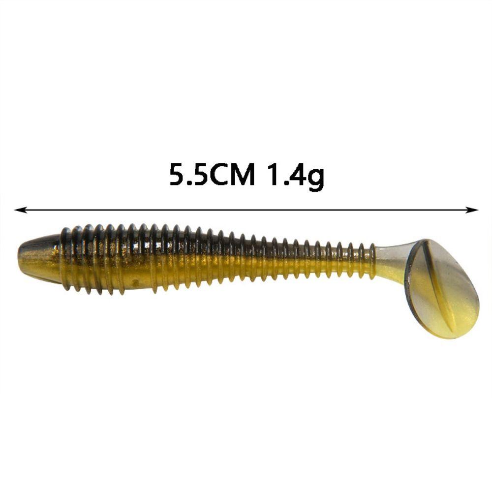50PCS Vivid Silicone Fishing Soft Lures 5.5cm Soft Artificial Lures 9 Colors Fishing Jig Lure Fishing