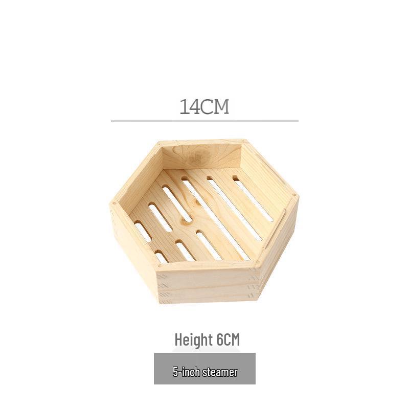 Di Ruien Solid Wood Hexagonal Steamer Baskets and Lids