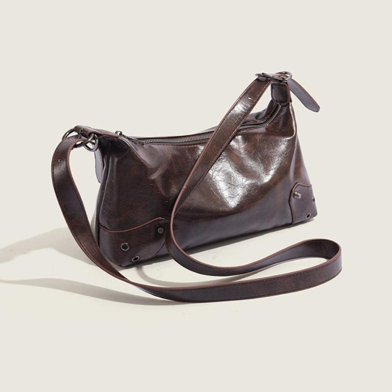 Niche Design New Women's Bags, Autumn and Winter Maillard Armpit Bags, Foreign-style Versatile Single Shoulder Messenger Bags for Women