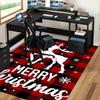 Weihnachts-Hirsch Stuhlmatte - Rutschfester Teppich für Büro, Heimdekoration, Wohnzimmer, Schlafzimmer, Spielzimmer & Schlafsaal Teppich - Anime Cartoon Design Feiertagsgeschenk