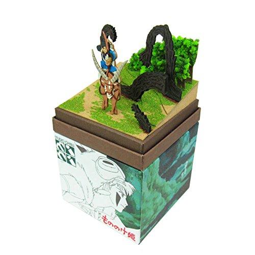 Sankei Studio Ghibli Mini Paper Craft: Ashitaka & Tatarigami Princess Mononoke Non-Scale, MP07-41