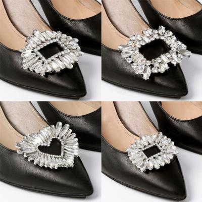 1PC Women Bride Wedding Shoe Decorations Clip Clamp Shiny Clips Charm Buckle