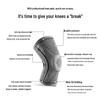 Breathable Silicone Spring Compression Knee Pad for Outdoor Sports: Hiking, Running, Basketball, Cycling - Anti-slip & Knitted Design