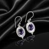 Natural Iolite Gemstone 925 Stamped Silver Handmade Jewelry Drop Earrings 1.50" For Birthday Gift EE-1-5