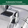 Dual Outlet Chrome Plated Brass Water Tap 1/4 Turn Handles 1/2 Inch Connection Smooth Turn for Laundry Utility Tub Sink